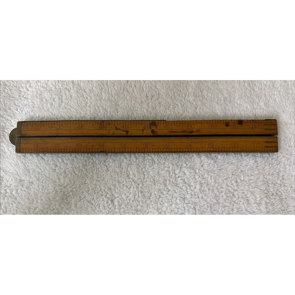 Sweetheart Stanley Rule Co #94 Four Foot Four Fold Folding VTG USA Ruler Measure